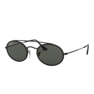 Black Double Bridge Oval Ray Ban